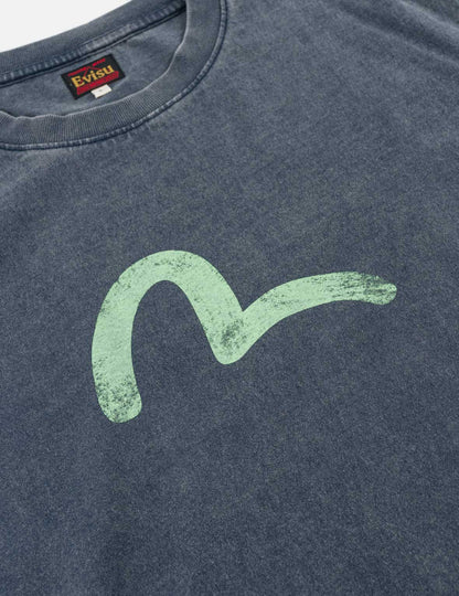 EVISU - EBISU & SEAGULL PRINT T-SHIRT