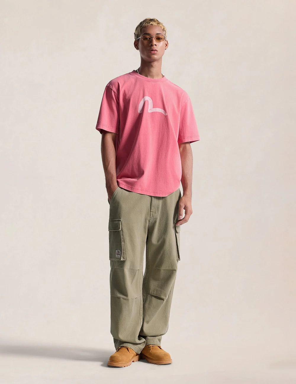EVISU - EBISU & SEAGULL PRINT T-SHIRT