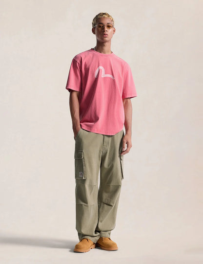 EVISU - EBISU & SEAGULL PRINT T-SHIRT