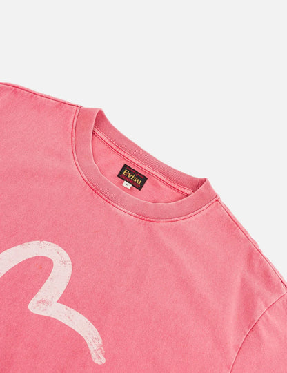 EVISU - EBISU & SEAGULL PRINT T-SHIRT