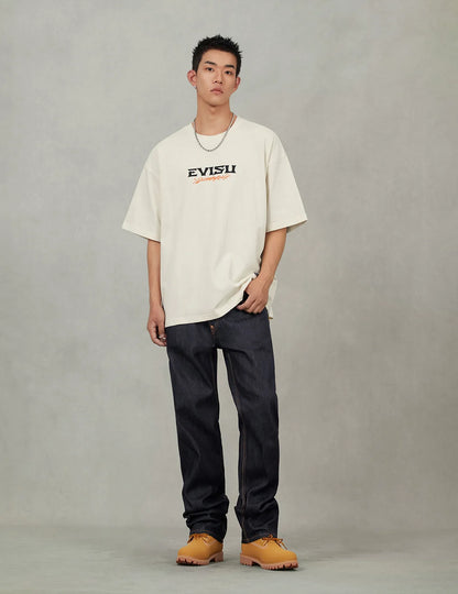 EVISU - SEAGULL PRINT POCKETS REGULAR FIT JEANS #2020