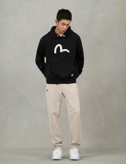 EVISU - SEAGULL PRINT RELAX FIT HOODIE