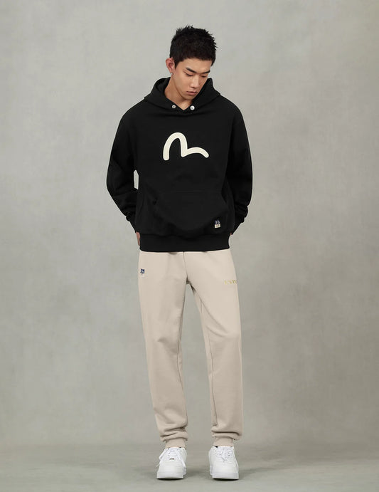 EVISU - SEAGULL PRINT RELAX FIT HOODIE