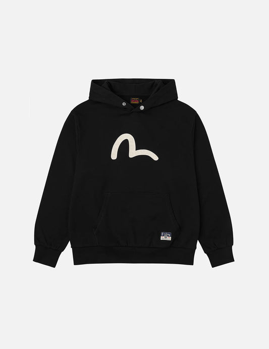 EVISU - SEAGULL PRINT RELAX FIT HOODIE