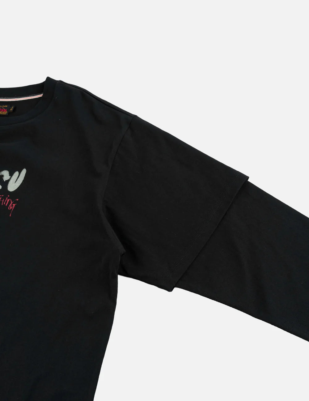 EVISU - DARUMA PRINT FAUX LAYERED LONG-SLEEVE T-SHIRT