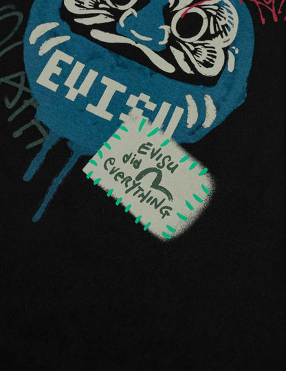EVISU - DARUMA PRINT FAUX LAYERED LONG-SLEEVE T-SHIRT