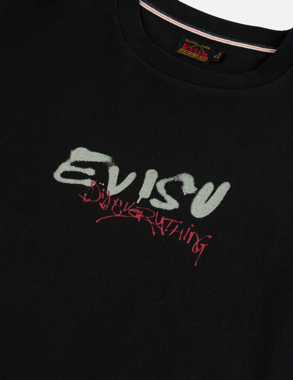 EVISU - DARUMA PRINT FAUX LAYERED LONG-SLEEVE T-SHIRT