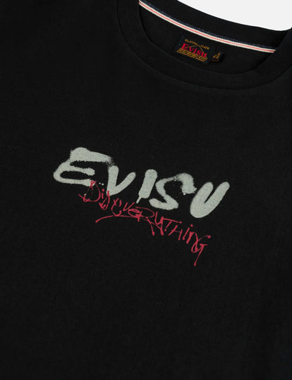 EVISU - DARUMA PRINT FAUX LAYERED LONG-SLEEVE T-SHIRT