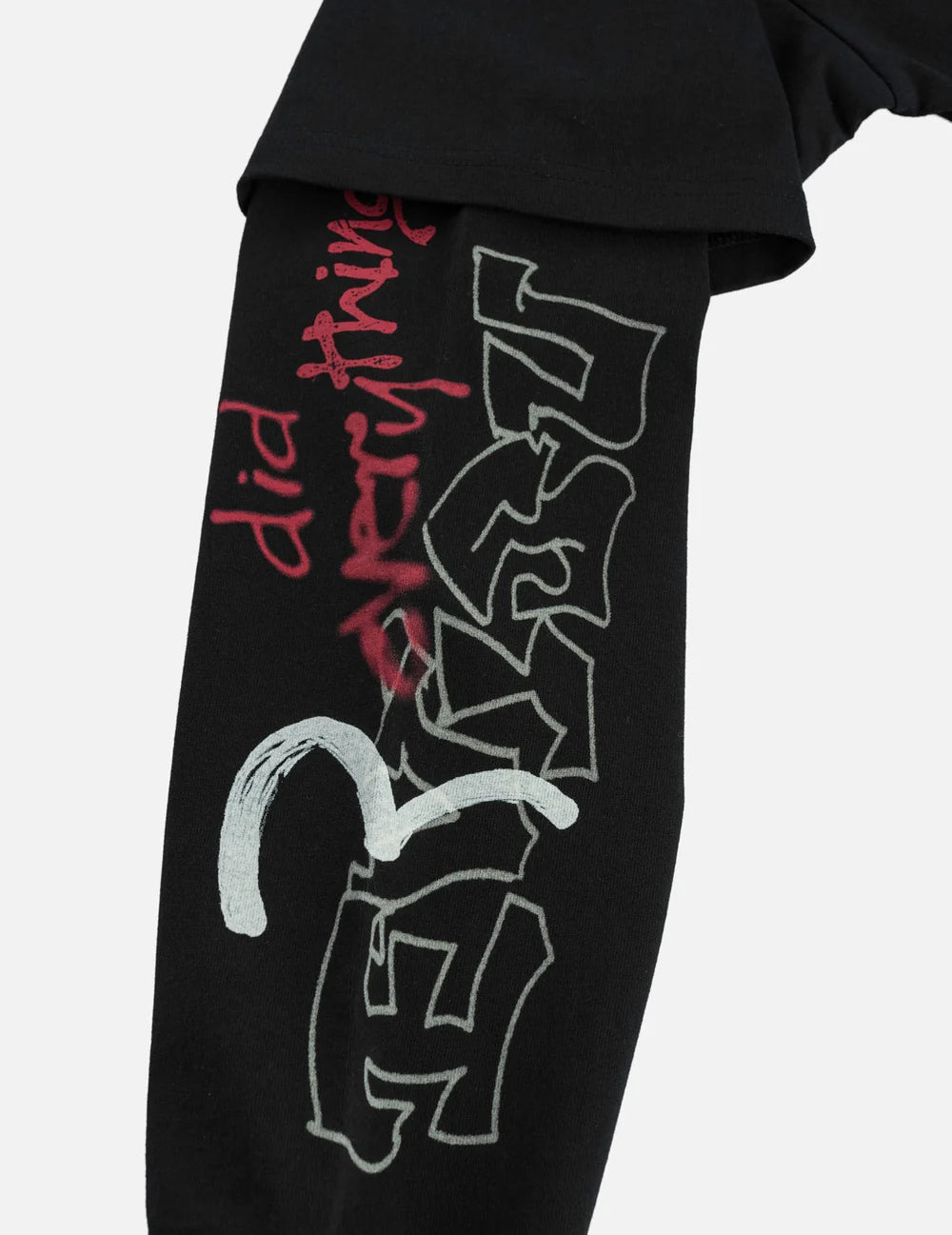 EVISU - DARUMA PRINT FAUX LAYERED LONG-SLEEVE T-SHIRT
