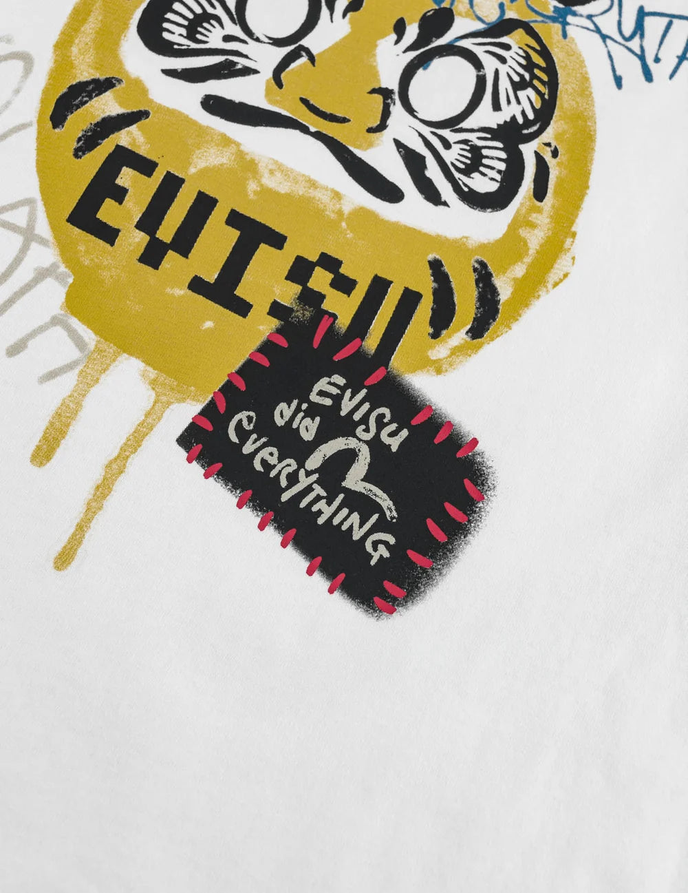 EVISU - DARUMA PRINT FAUX LAYERED LONG-SLEEVE T-SHIRT