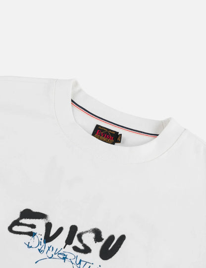 EVISU - DARUMA PRINT FAUX LAYERED LONG-SLEEVE T-SHIRT