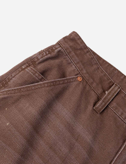 EVISU - HEAVY WASHED AND DISTRESSED DAICOCK JEANS