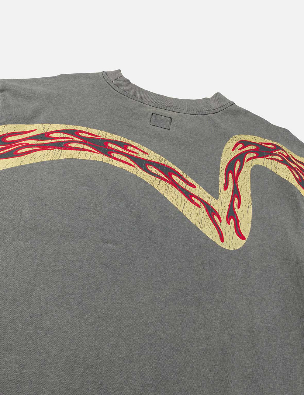 EVISU - REVERSED SEAGULL SLOGAN LONG-SLEEVE T-SHIRT