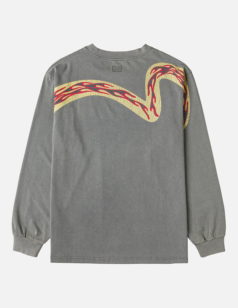 EVISU - REVERSED SEAGULL SLOGAN LONG-SLEEVE T-SHIRT