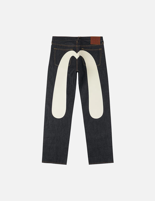 EVISU - DAICOCK PRINT BAGGY JEANS #2000