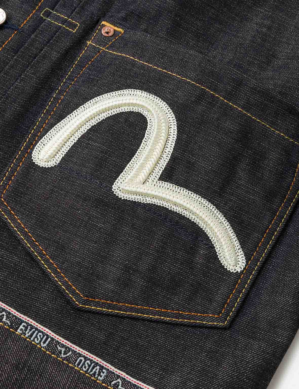 EVISU - LOGO SEAGULL EMBROIDERY DENIM JACKET