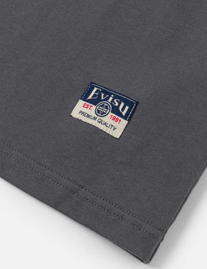 EVISU - SEAGULL PRINTED METAL STUDS T-SHIRT