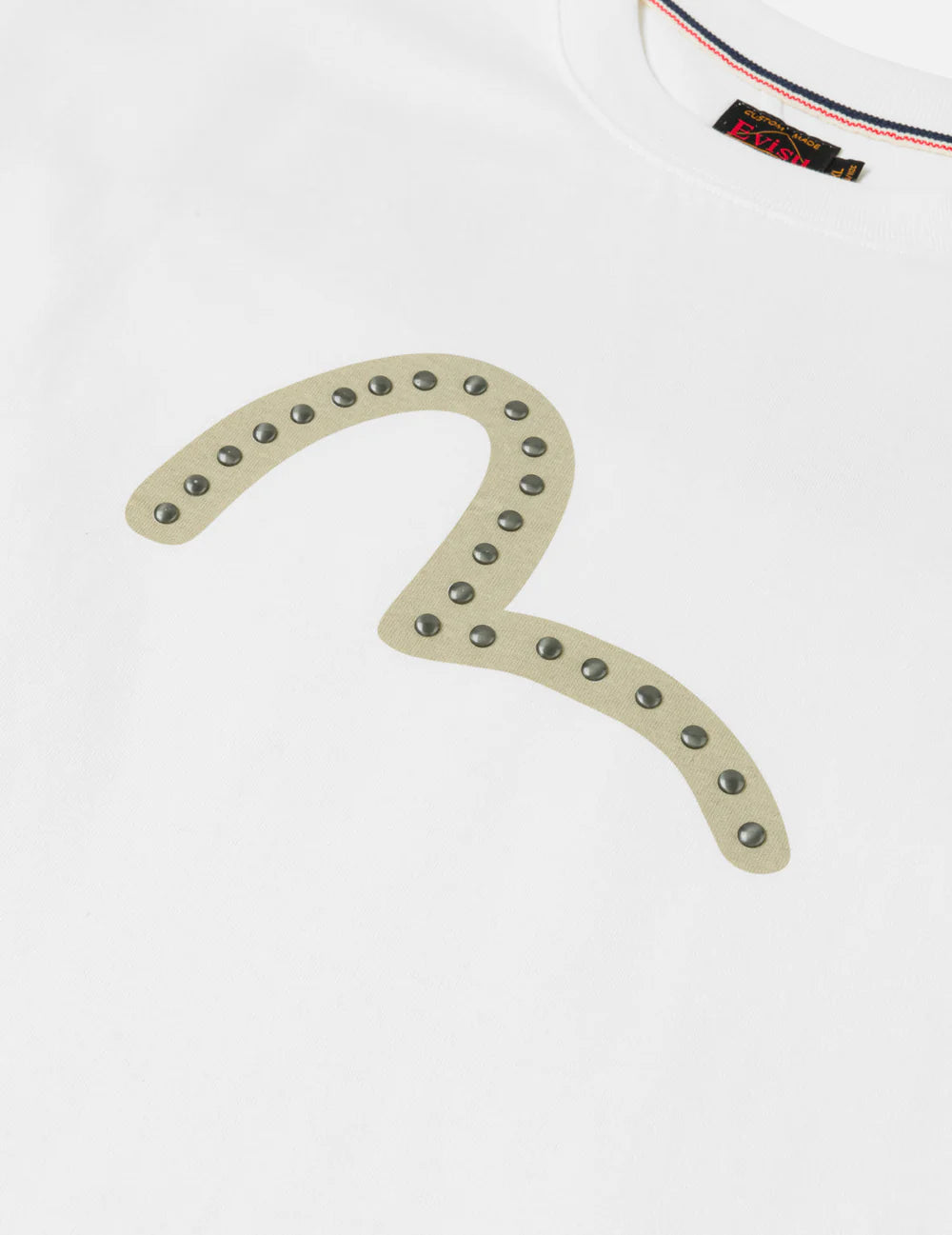 EVISU - SEAGULL PRINTED METAL STUDS T-SHIRT