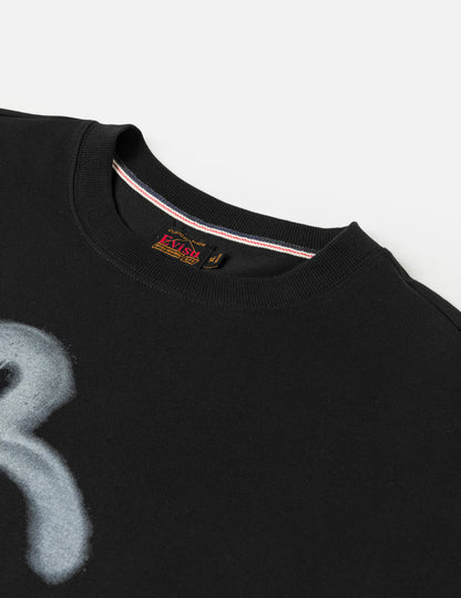 EVISU - ANGEL GRAFFITI SLOGAT T-SHIRT