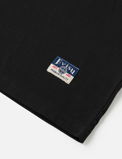 EVISU - ANGEL GRAFFITI SLOGAT T-SHIRT