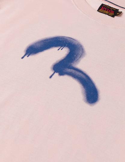 EVISU - ANGEL GRAFFITI SLOGAT T-SHIRT