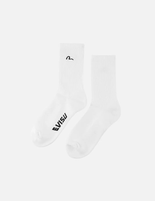 EVISU - SEAGULL EMBROIDERY LONG SOCKS