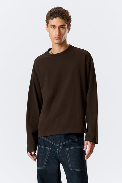 WEEKDAY - LOOSE BOXY LONG-SLEEVED T-SHIRT