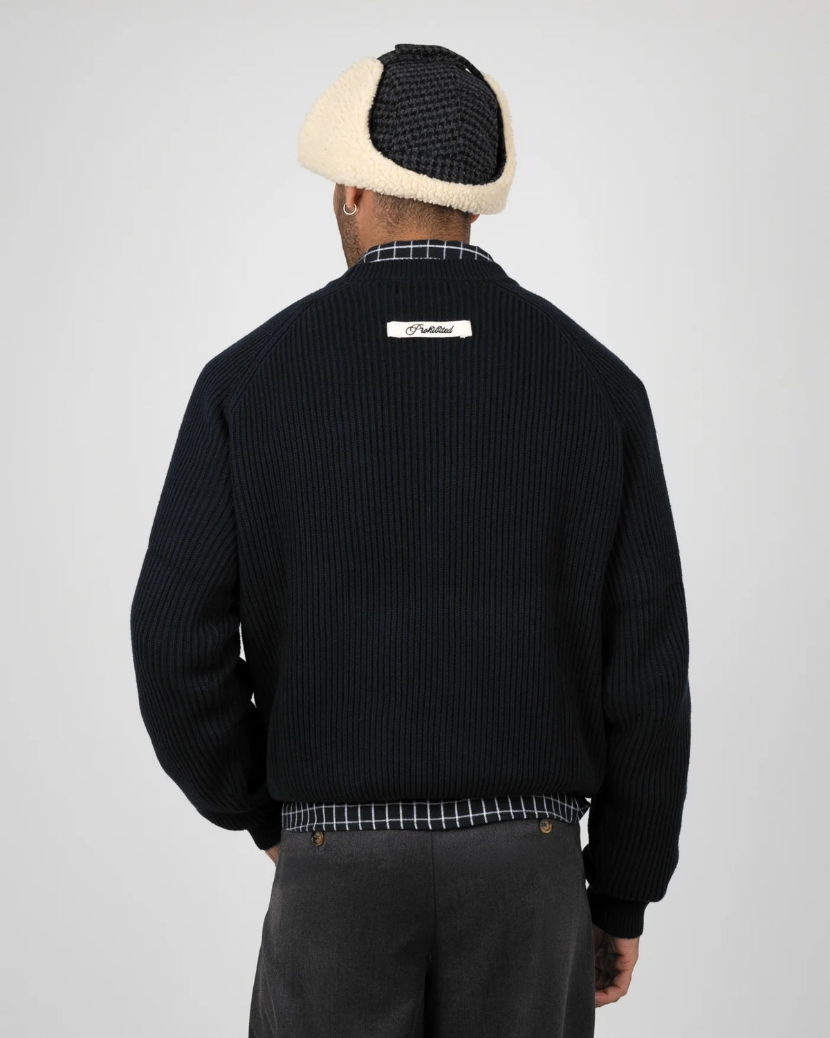 VIETATO - MAGLIONE IN MAGLIA CAMPUS