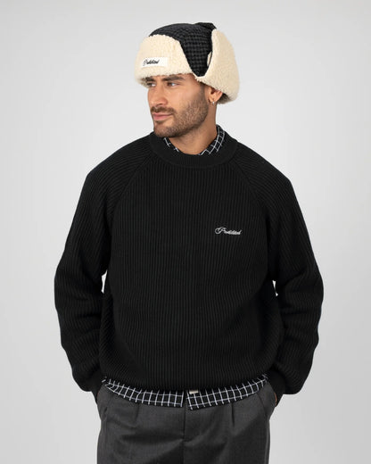 VIETATO - MAGLIONE IN MAGLIA CAMPUS