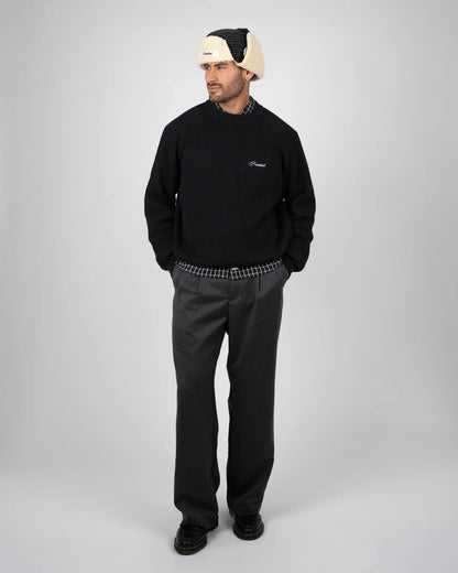 VIETATO - MAGLIONE IN MAGLIA CAMPUS
