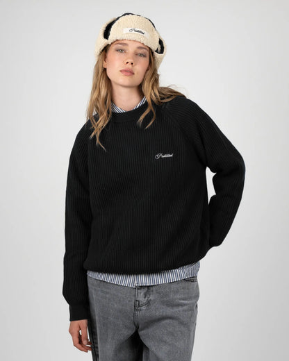 VIETATO - MAGLIONE IN MAGLIA CAMPUS