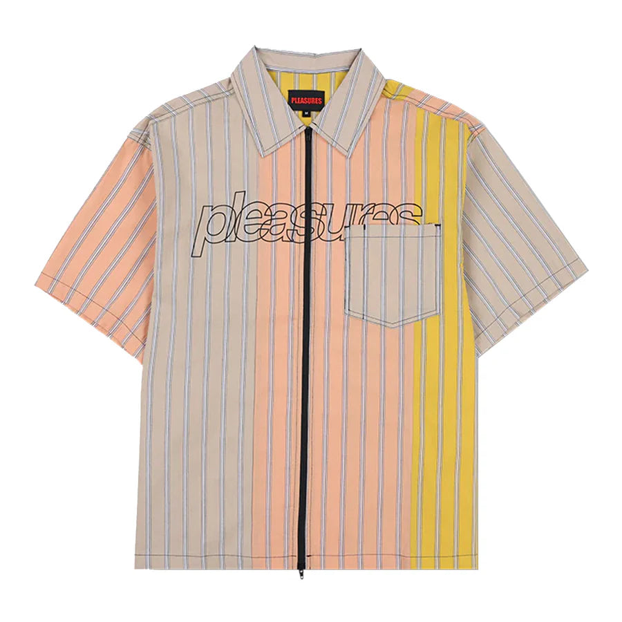 PLEASURES - GARNER ZIP SHIRT