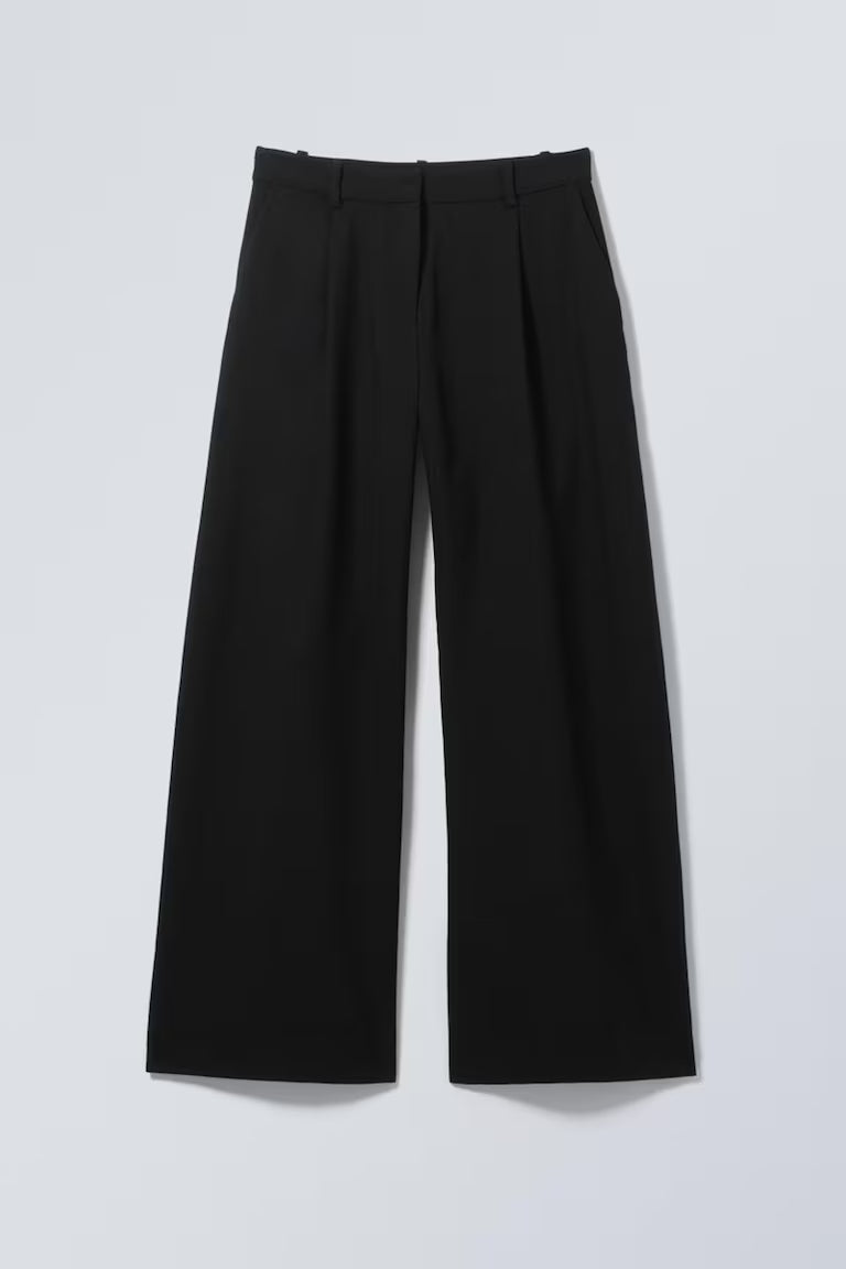 WEEKDAY - DARA LOW WAIST WIDE SUITING TROUSERS