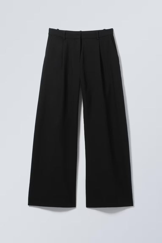 WEEKDAY - DARA LOW WAIST WIDE SUITING TROUSERS