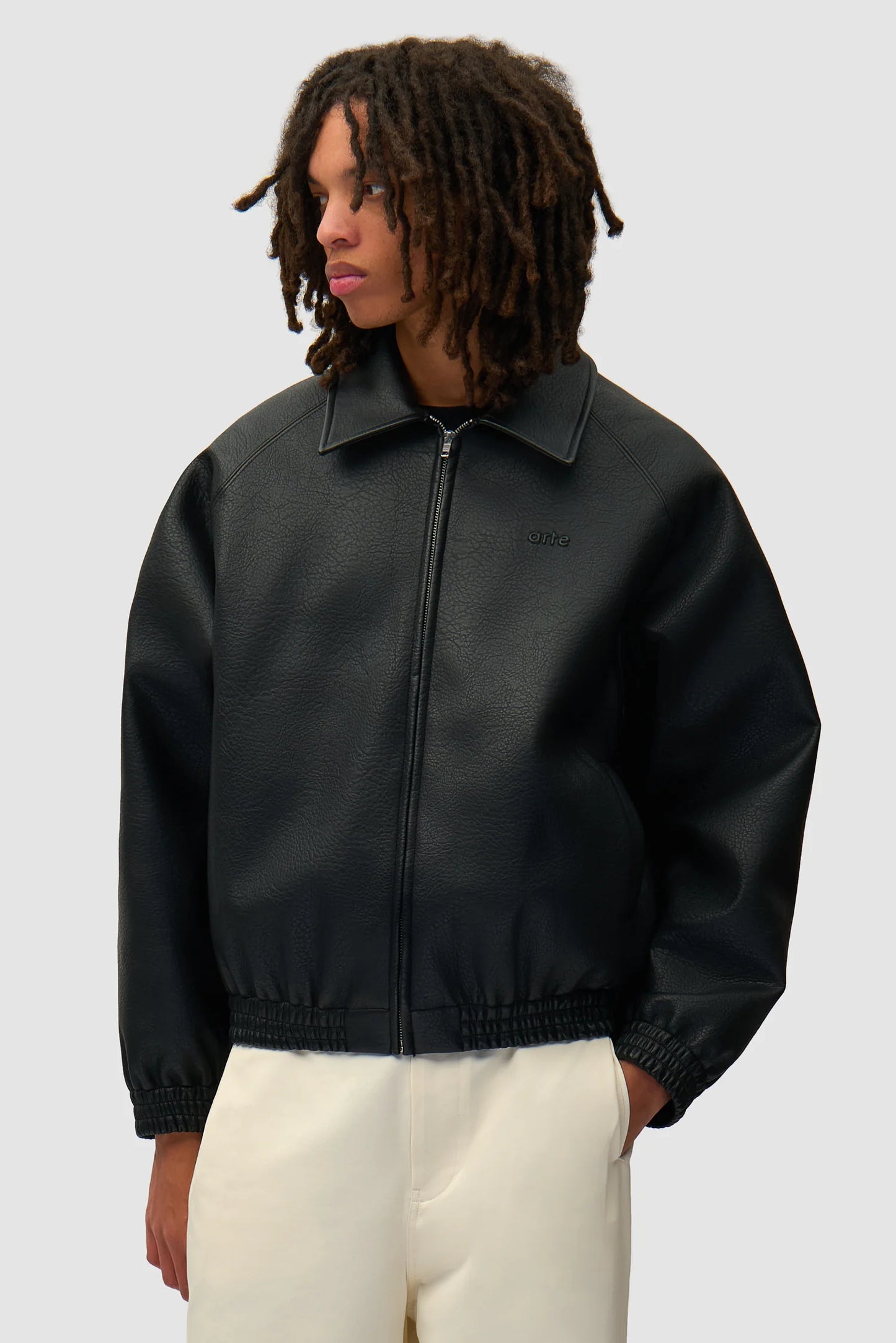 ARTE - BASIC LEATHER JACKET