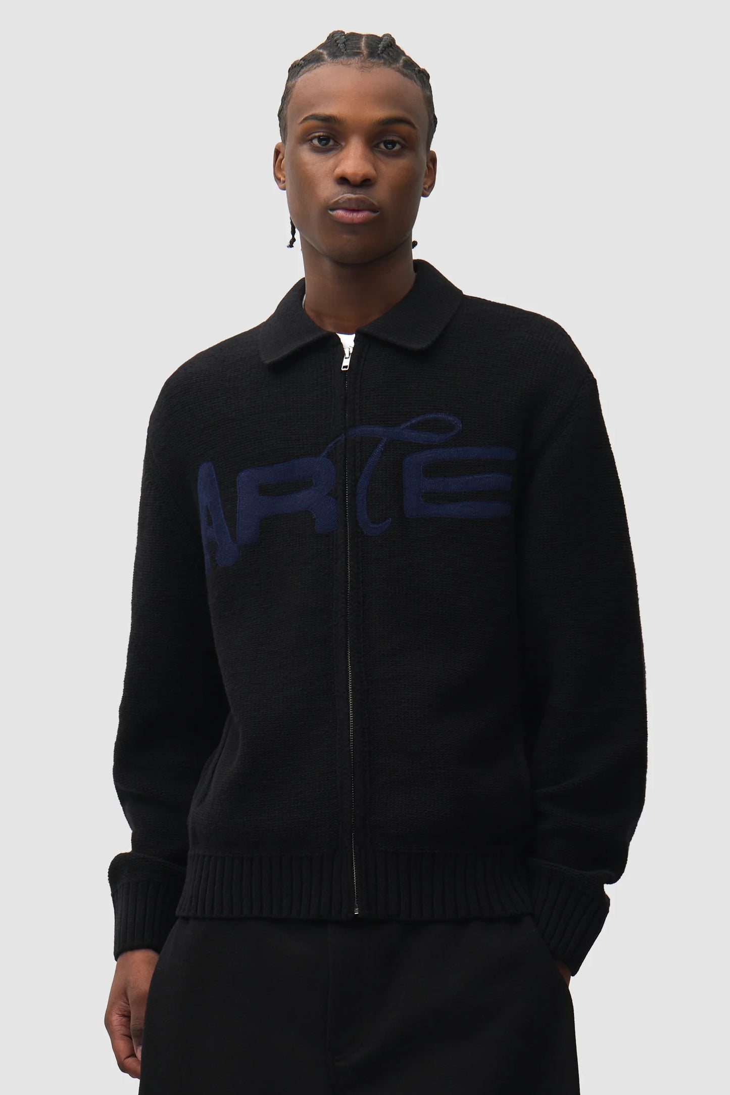ARTE - STENCIL ZIP CARDIGAN