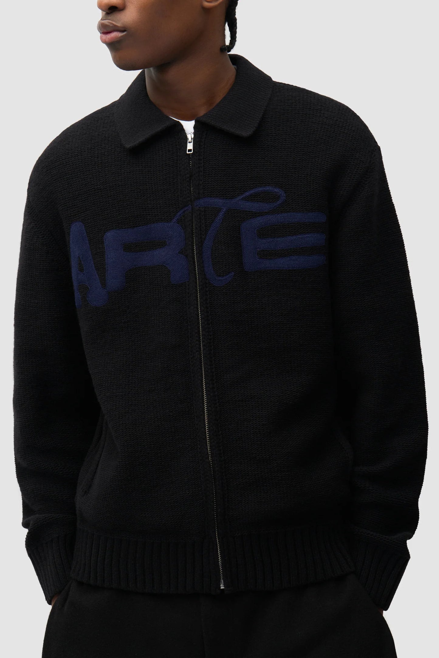 ARTE - STENCIL ZIP CARDIGAN