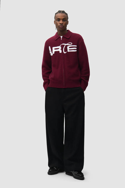 ARTE - STENCIL ZIP CARDIGAN