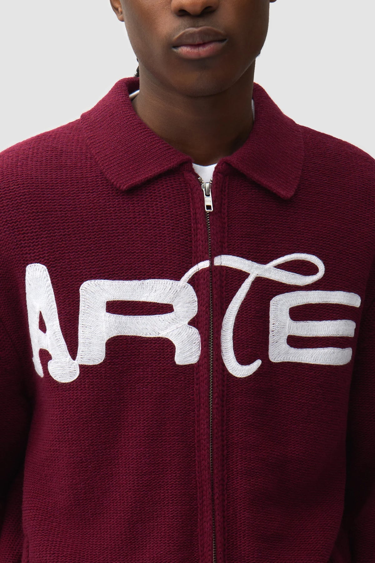 ARTE - STENCIL ZIP CARDIGAN