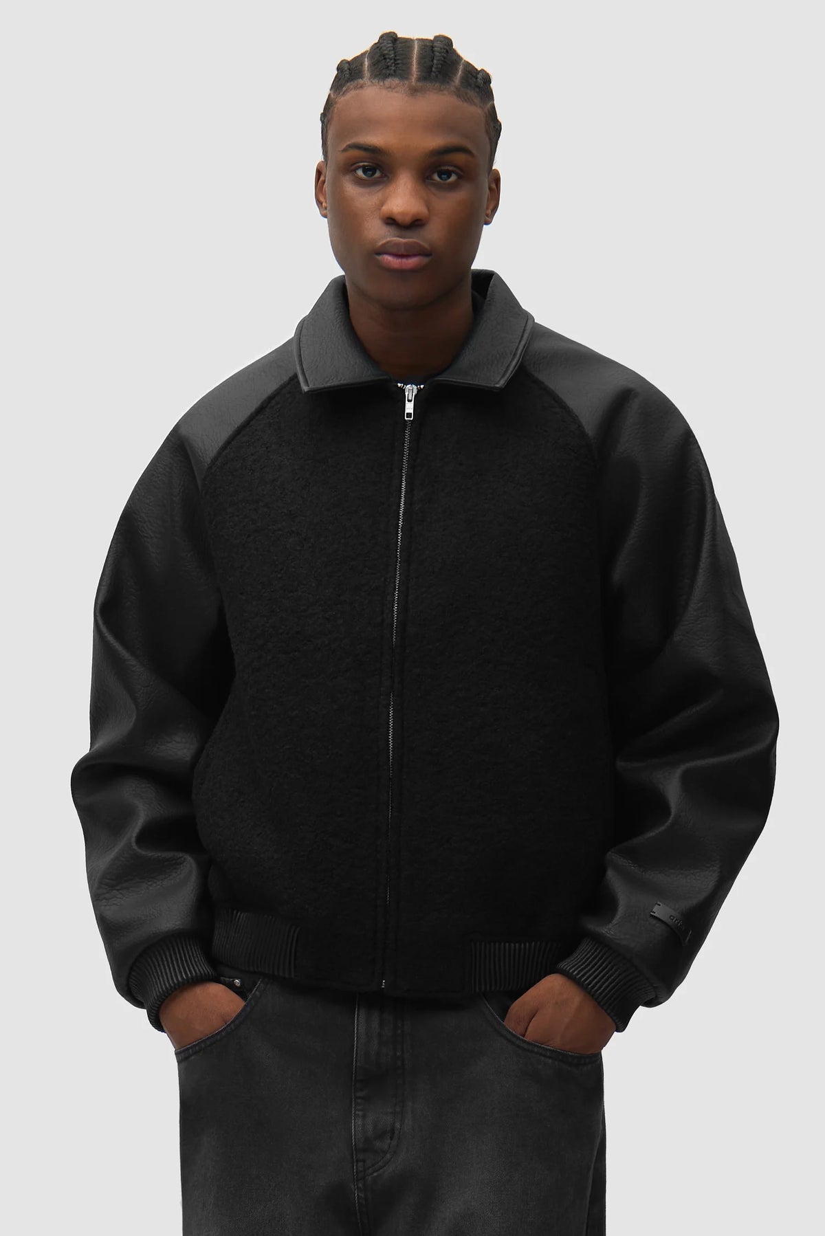 ARTE - LEATHER VARSITY JACKET