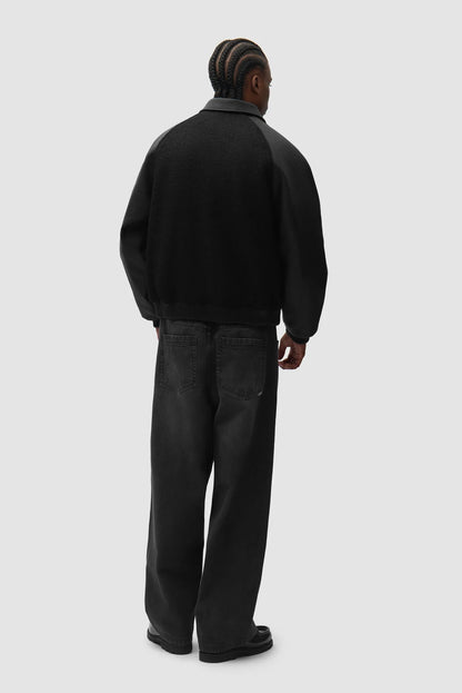 ARTE - LEATHER VARSITY JACKET