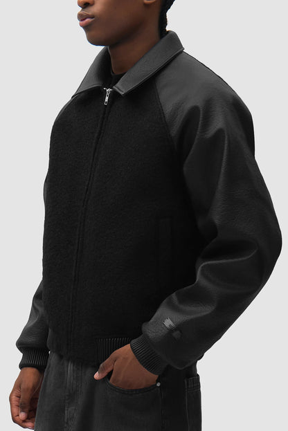 ARTE - LEATHER VARSITY JACKET