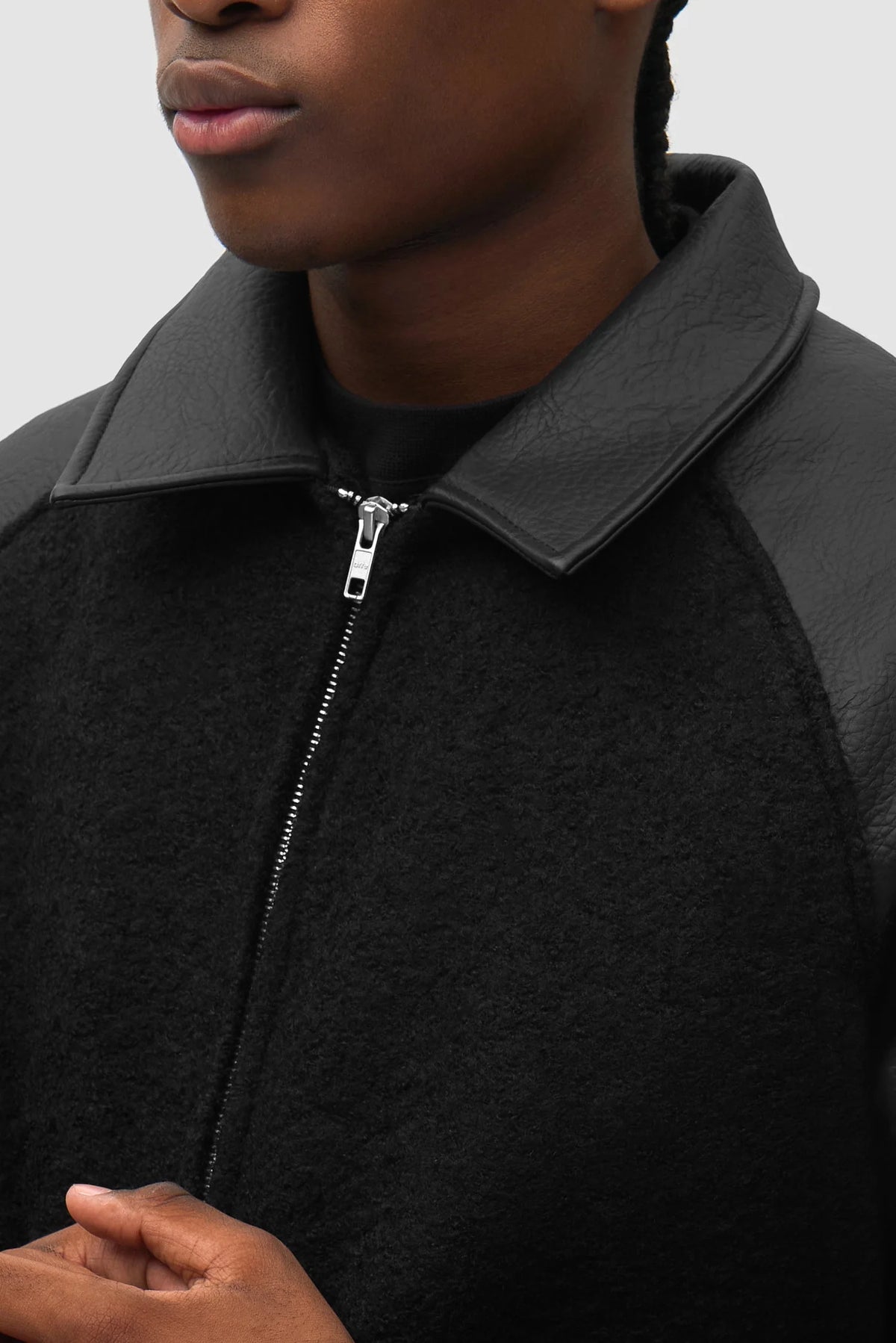 ARTE - LEATHER VARSITY JACKET
