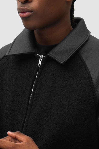 ARTE - LEATHER VARSITY JACKET