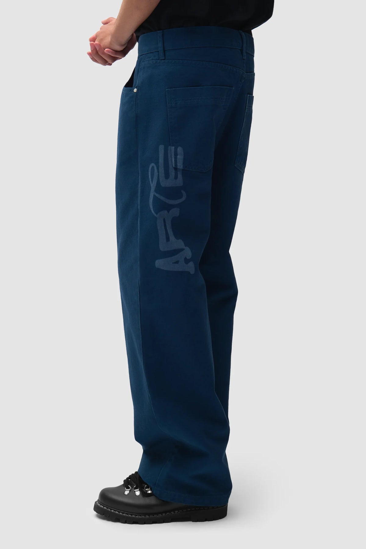 ARTE - STENCIL UNIFORM DENIM PANTS