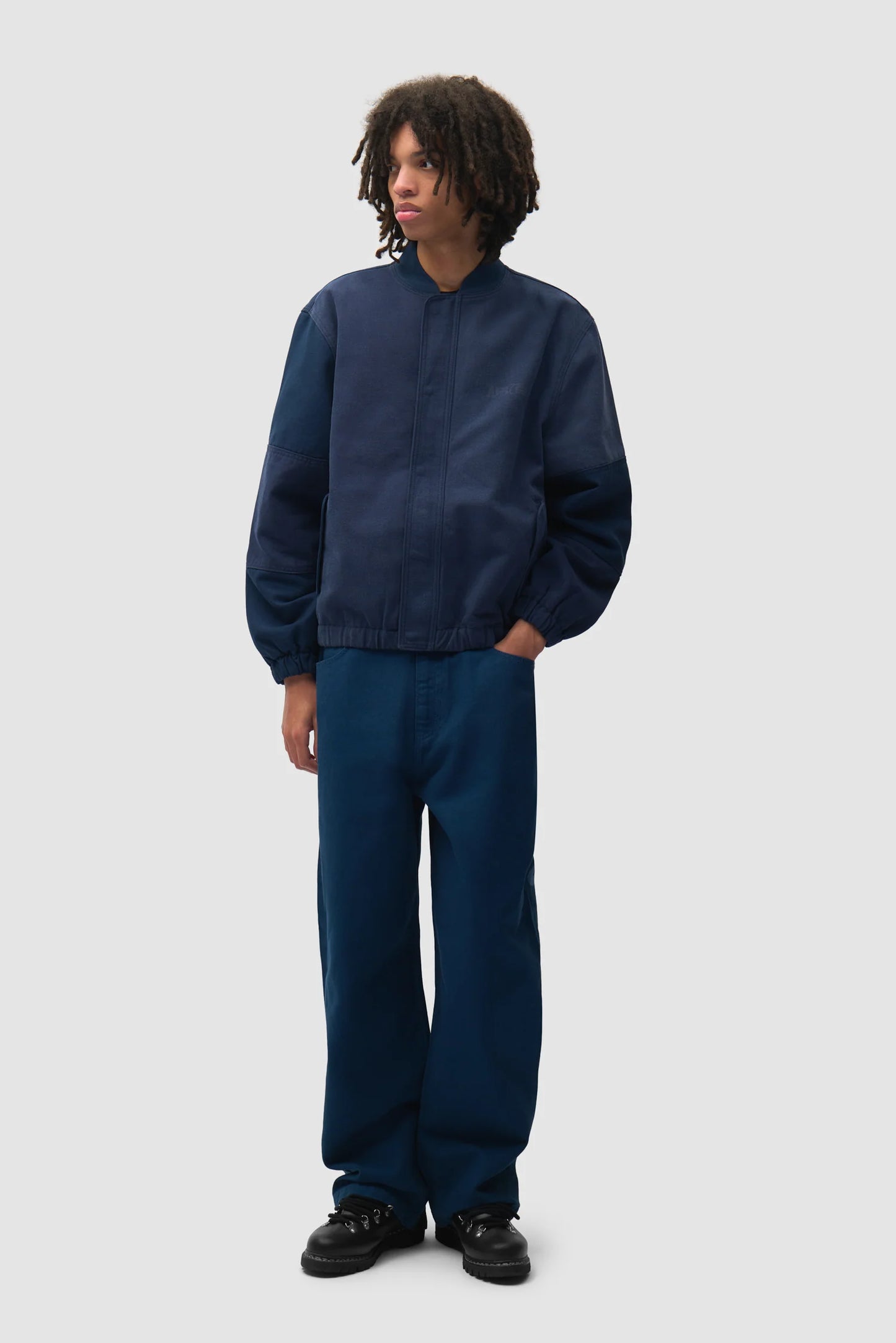 ARTE - STENCIL UNIFORM DENIM PANTS