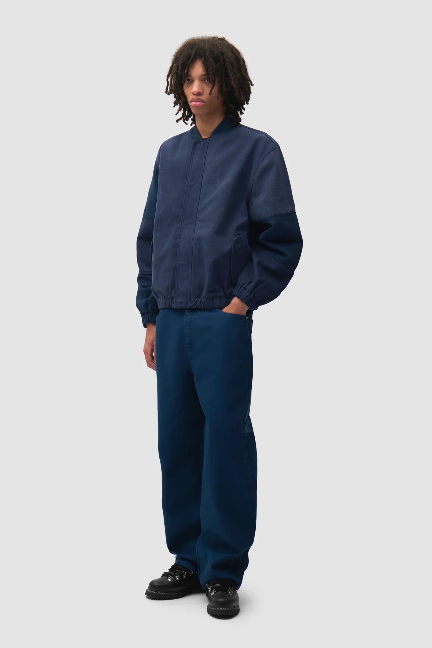 ARTE - STENCIL UNIFORM DENIM PANTS