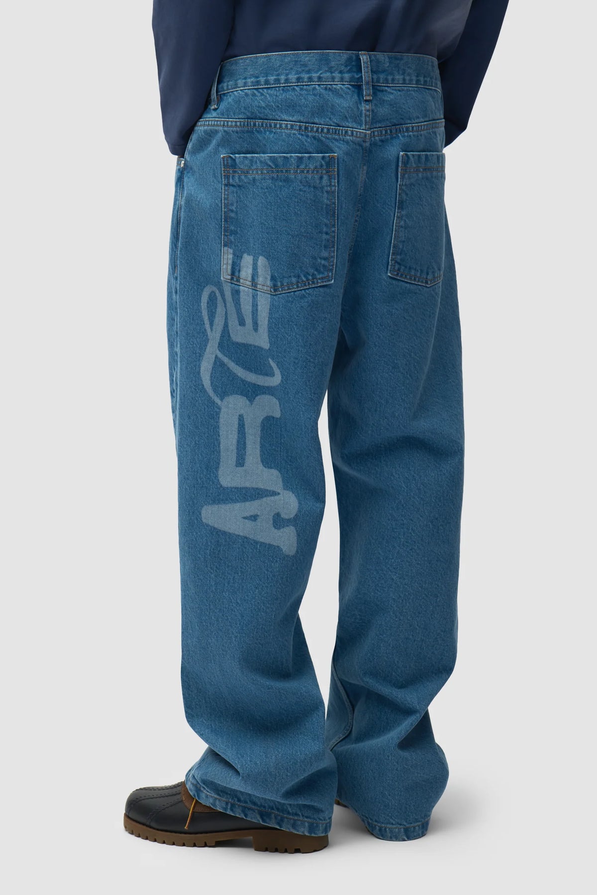 ARTE - STENCIL UNIFORM DENIM PANTS