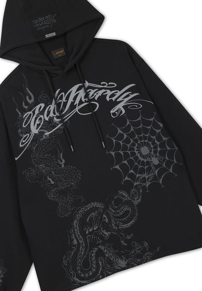 ED HARDY SHADOW GRAPHIC RELAXED HOODIE