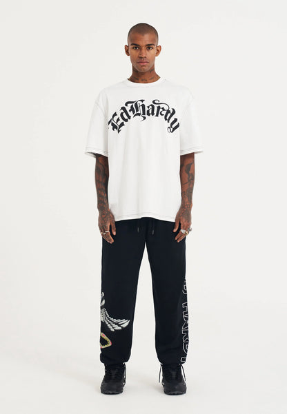 ED HARDY - SKULL AND ROSES RELAXED T-SHIRT